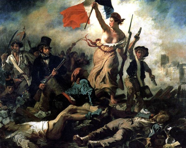 LA LIBERTAD DE LAS BARRICADAS, de Ferdinand Delacroix