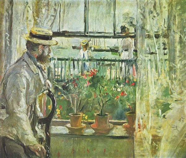  EDOUARD MANET EN LA ISLA DE WRIGHT - Berthe Morisot