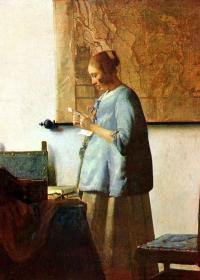 MUJER LEYENDO UNA CARTA - Johannes Vermeer