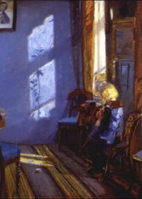 RAYO DE SOL EN LA HABITACIÓN AZUL - Anna Ancher