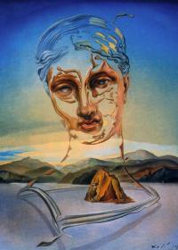 NACIMIENTO DE UNA DIVINIDAD - Salvador Dalí